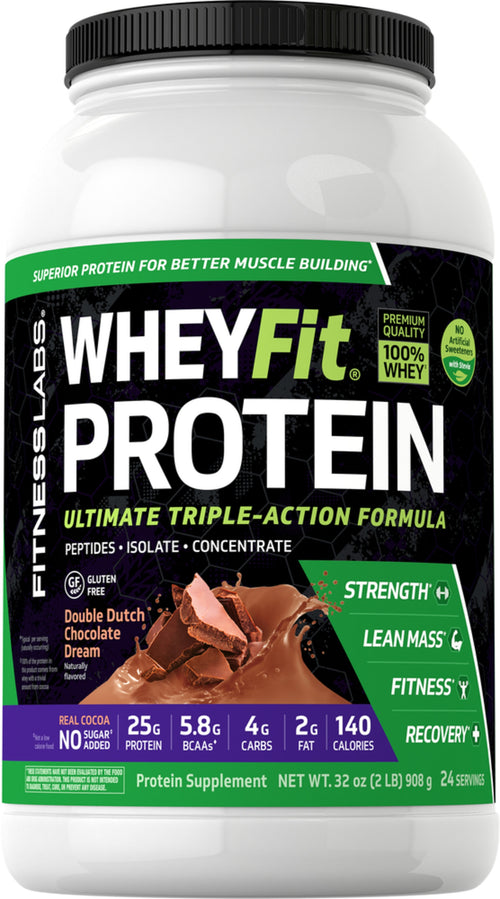 WheyFit-proteïne (natuurlijke chocolade) 2 pond 908 g Fles    