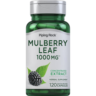 White Mulberry Leaf Extract, 2000 mg (per serving), 120 Quick Release Capsules