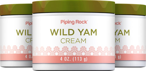Wild Yam Cream, 4 oz (113 g) Jar, 3  Jars