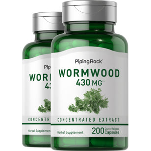 Wormwood (Artemisia annua), 430 mg, 200 Quick Release Capsules, 2  Bottles