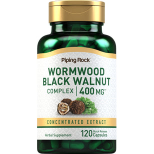 Wormwood Black Walnut Complex, 400 mg, 120 Quick Release Capsules
