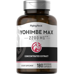 Yohimbe Max, 2200 mg (per serving), 180 Quick Release Capsules