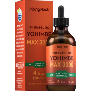 Yohimbe Max 3000 Liquid Extract Alcohol Free, 4 fl oz (118 mL) Dropper Bottle