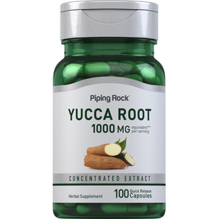 Yucca Root, 1000 mg (per serving), 100 Quick Release Capsules