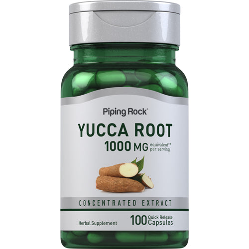 Yuccawortel  1000 mg (per portie) 100 Snel afgevende capsules     