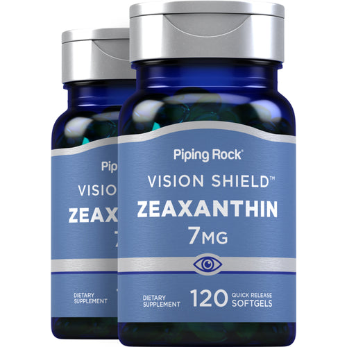 Zéaxanthine,  7 mg 120 Capsules molles à libération rapide 2 Bouteilles