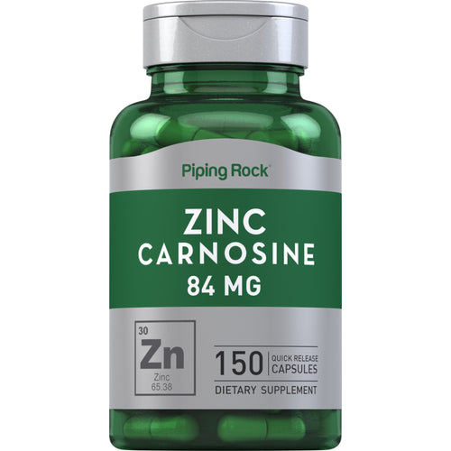 Carnosina de Zinco 84 mg 150 Cápsulas de Rápida Absorção     