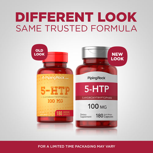 5-HTP, 100 mg, 180 Quick Release Capsules -Before and After