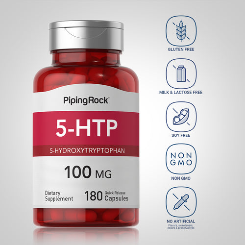 5-HTP, 100 mg, 180 Quick Release Capsules -Dietary Attribute