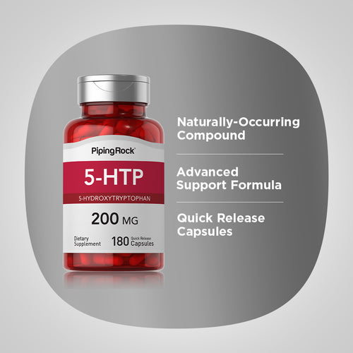 5-HTP, 200 mg, 180 Quick Release Capsules-Benefits