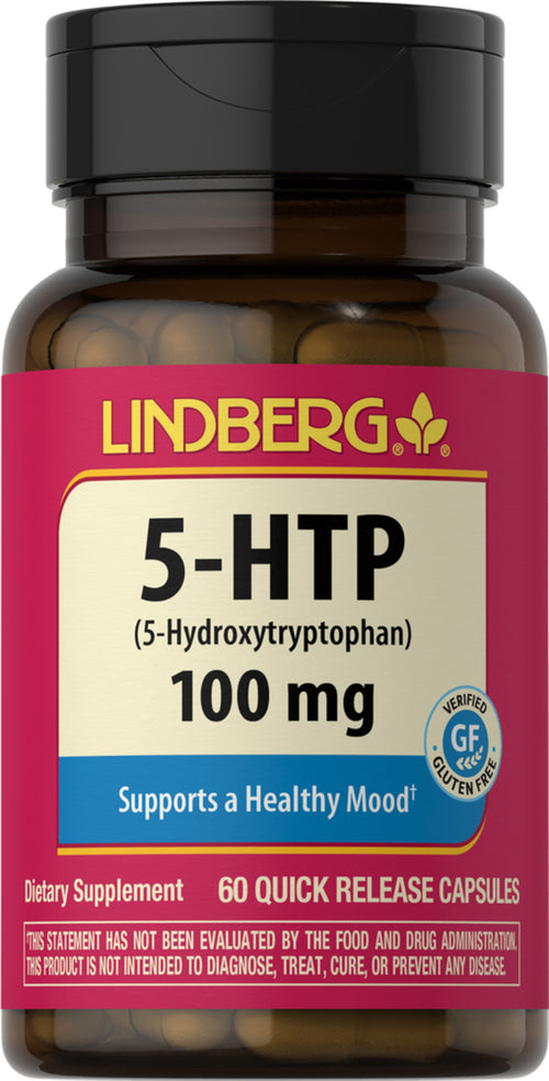 5-HTP 100 mg 60 แคปซูลแบบปล่อยตัวยาเร็ว     