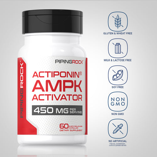 AMPK Activator (Actiponin), 450 mg (per serving), 60 Quick Release Capsules-Dietary Attribute
