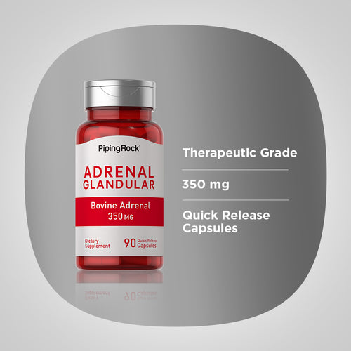 Adrenal Glandular (Bovine), 350 mg, 90 Quick Release Capsules -Benefits