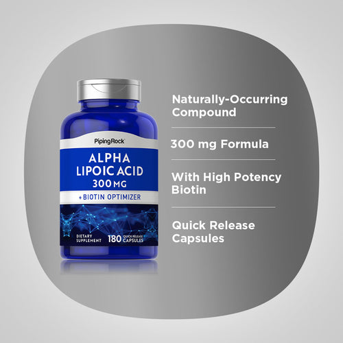 Alpha Lipoic Acid, 300 mg, 180 Quick Release Capsules Benefits