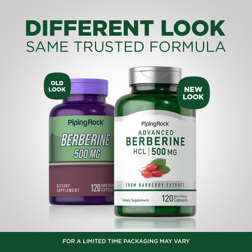 Berberine HCL 500 mg 120 Quick Release Capsules Before After