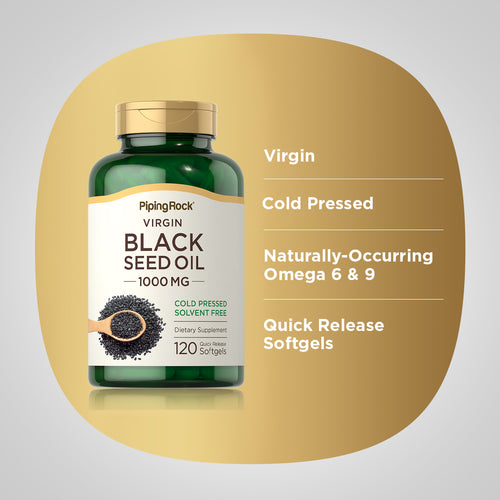 Black Seed Oil, 1000 mg, 120 Quick Release Softgels Benefits