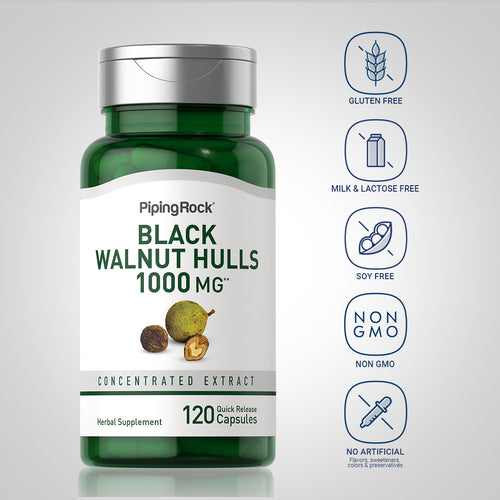 Zwarte walnootschillen  1000 mg 120 Snel afgevende capsules     