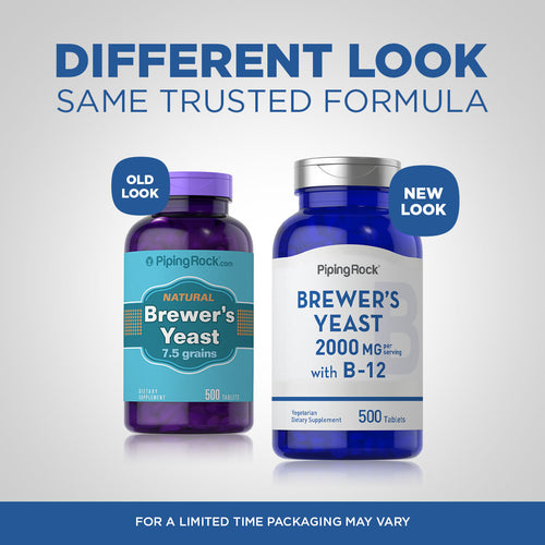 Brewer's Yeast, 500 mg, 500 Tablets -Before and After