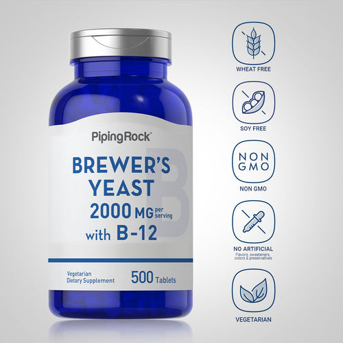 Brewer's Yeast, 500 mg, 500 Tablets -Dietary Attribute