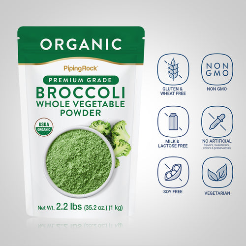 Broccoli Whole Vegetable Powder (Organic), 2.2 lbs (1 kg) Dietary Attribute