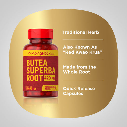 Butea Superba 420 mg, 90 Quick Release Capsules Benefits