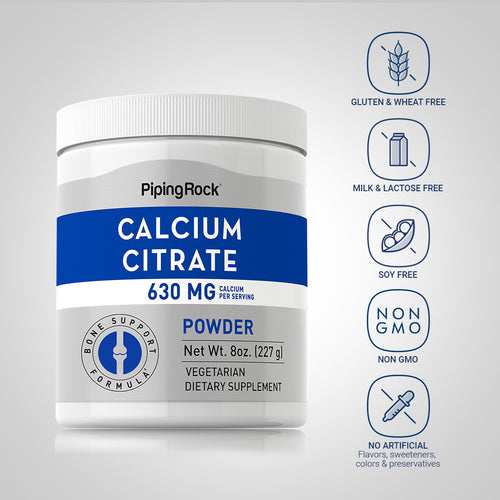 Calcium Citrate Powder, 8 oz Bottle -Dietary Attribute