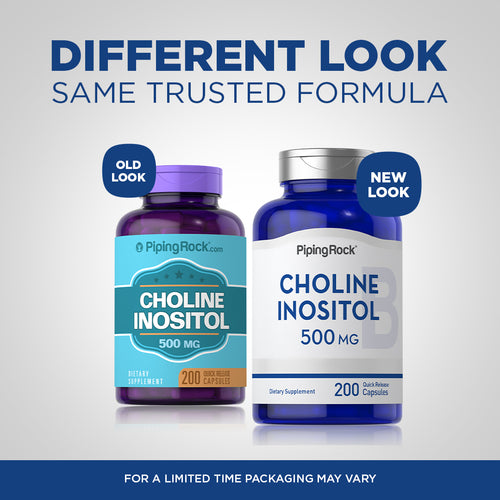 Choline Inositol, 500 mg, 200 Quick Release Capsules -Before and After