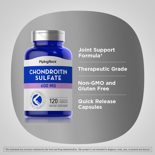 Chondroitin Sulfate, 600 mg, 120 Quick Release Capsules-Benefits