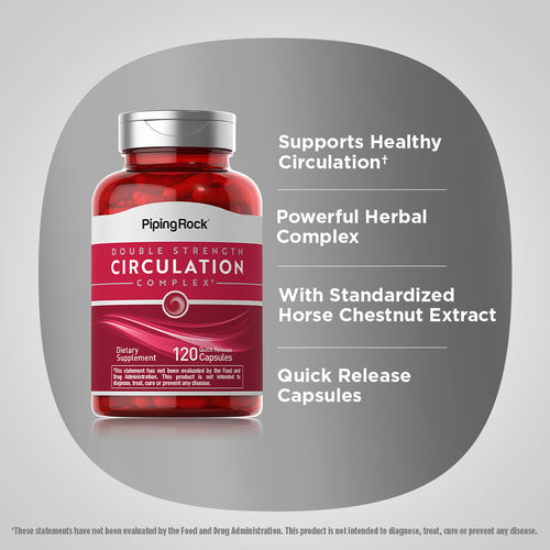 Circulation Complex (Double Strength), 120 Quick Release Capsules -Benefits