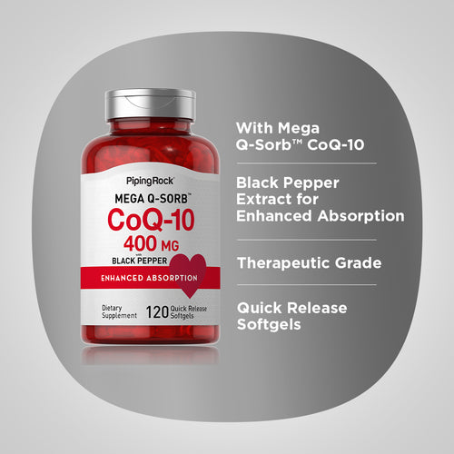 CoQ10 400 mg 120 Snel afgevende softgels     
