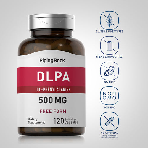 DL-Phenylalanine (DLPA), 500 mg, 120 Quick Release Capsules Dietary Attribute