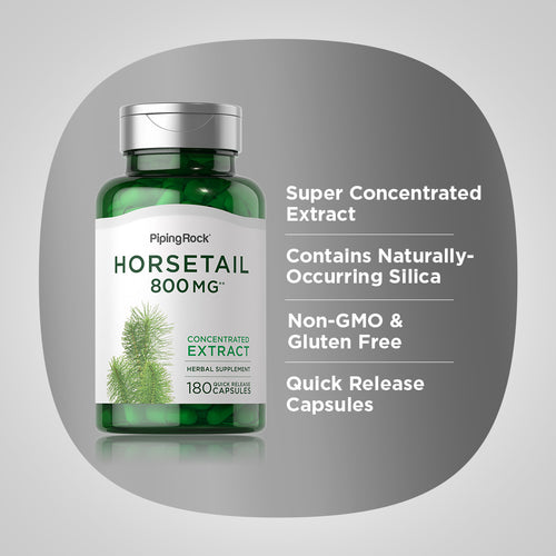 Horsetail, 800 mg, 180 Quick Release Capsules -Benefits