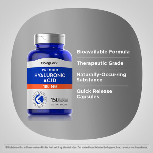Hyaluronic Acid, 100 mg, 150 Quick Release Capsules Benefits