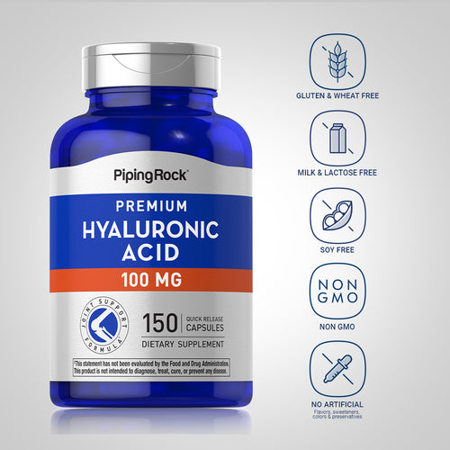 Hyaluronic Acid, 100 mg, 150 Quick Release Capsules Dietary Attribute
