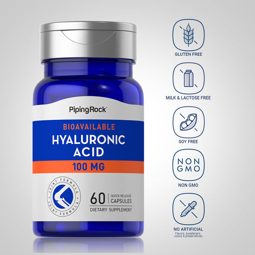 Hyaluronic Acid, 100 mg, 60 Quick Release Capsules-Dietary Attribute