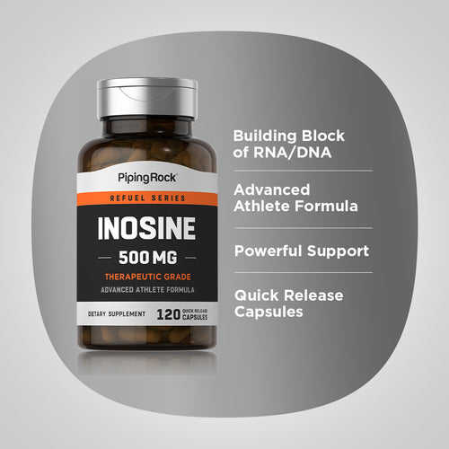 Inosine, 500 mg, 120 Quick Release Capsules-Benefits