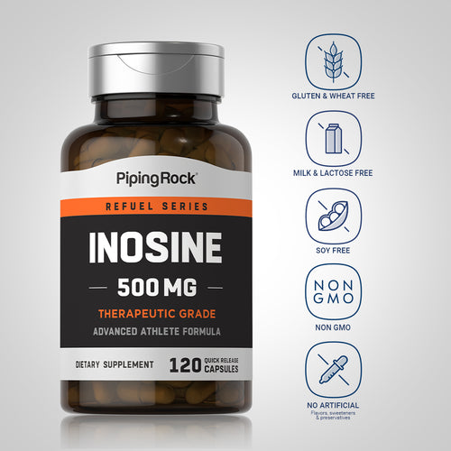 Inosine, 500 mg, 120 Quick Release Capsules-Dietary Attribute