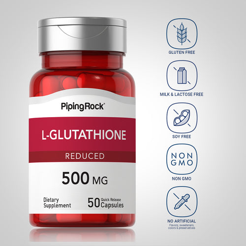 L-Glutathione (Reduced), 500 mg, 50 Quick Release Capsules -Dietary Attribute