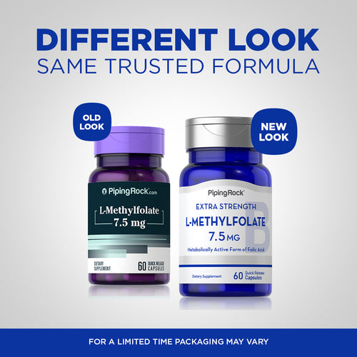 L-Methylfolate, 7.5 mg, 60 Quick Release Capsules-Before and After
