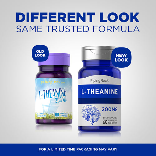 L-Theanine, 200 mg, 60 Quick Release Capsules-Before and After