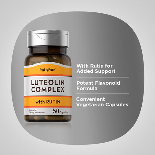 Luteolin Complex with Rutin, 100 mg, 50 Vegetarian Capsules-Benefits