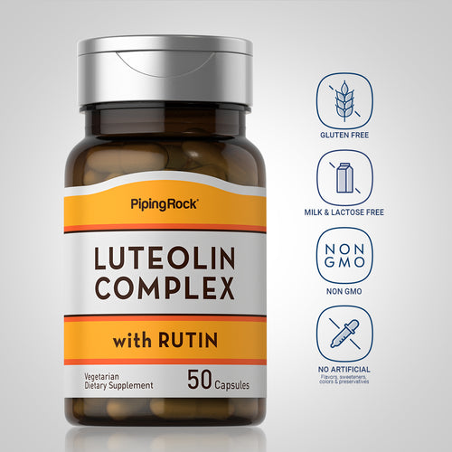 Luteolin Complex with Rutin, 100 mg, 50 Vegetarian Capsules-Dietary Attributes