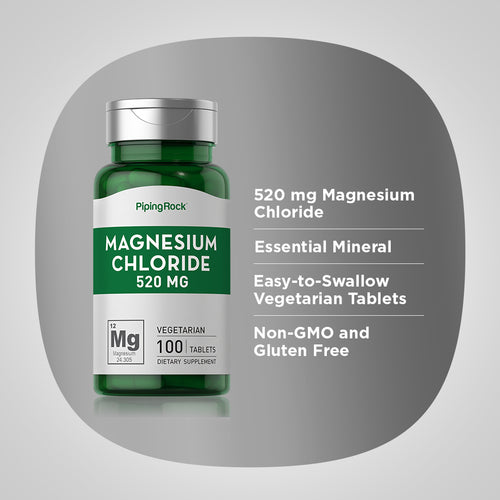 Magnesium Chloride, 520 mg, 100 Tablets Benefits