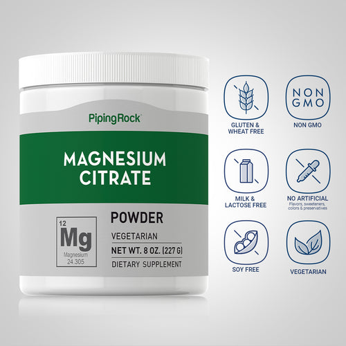 Magnesium Citrate Powder, 8 oz (227 g) Bottle Dietary Attribute