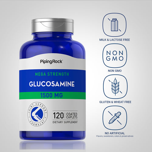 Mega Glucosamine, 1500 mg, 120 Coated Caplets Dietary Attributes