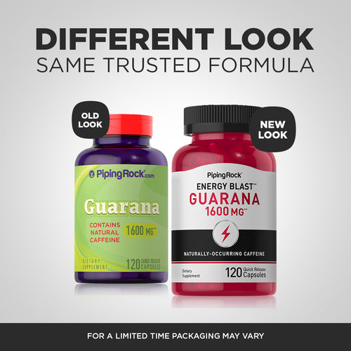 Mega Strength Guarana, 1600 mg, 120 Quick Release Capsules-Before and After