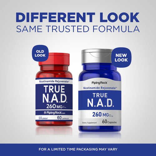 NAD, 260 mg (per serving), 60 Quick Release Capsules-Before and After