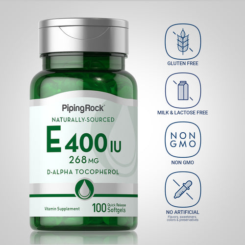 Natural Vitamin E, 400 IU, 100 Quick Release-Dietary Attribute