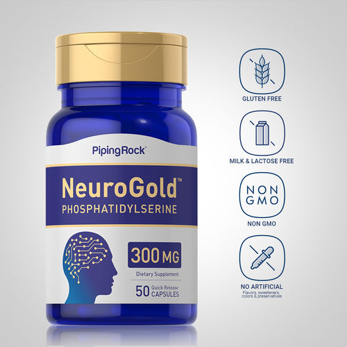 NeuroGold Phosphatidylserine, 300 mg, 50 Quick Release Capsules-Dietary Attribute