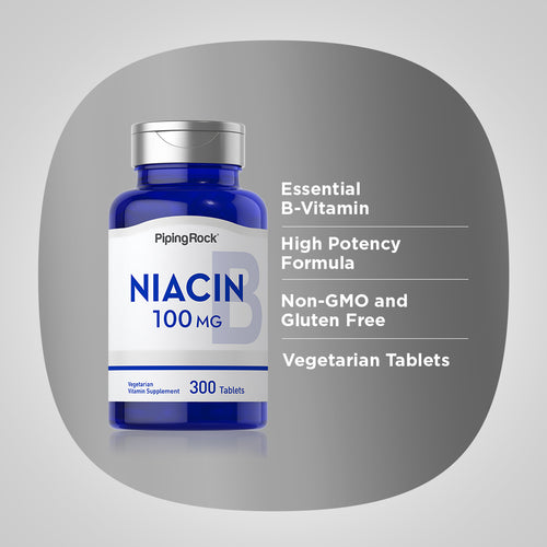 Niacin, 100 mg, 300 Tablets -Benefits